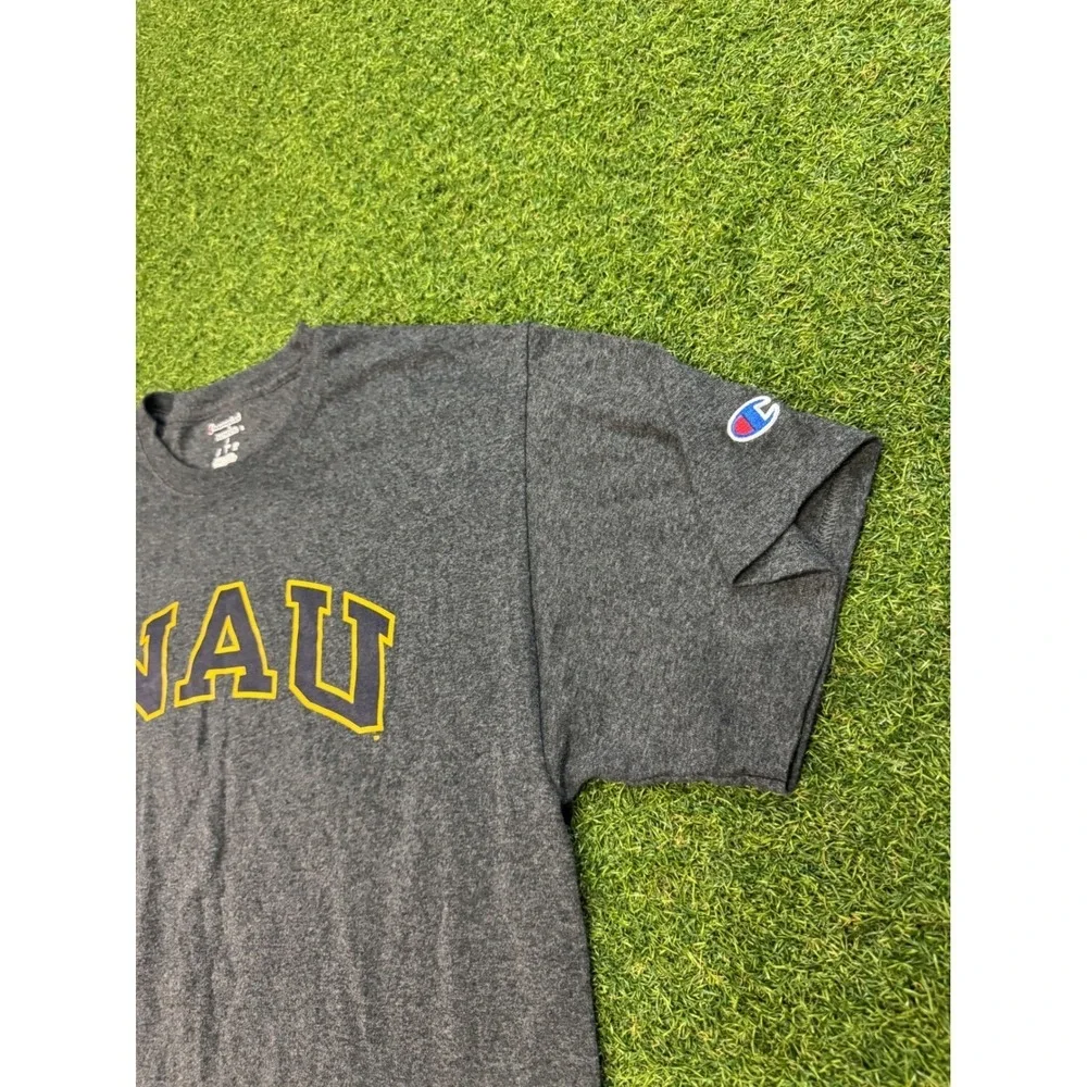 Champion‎ NAU Northern Arizona University T-Shirt Mens Large Gray Heather Tee - Picture 2 of 8